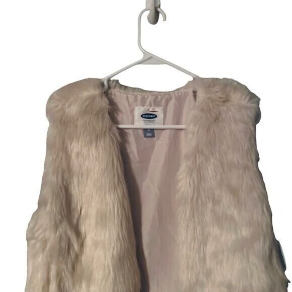 Old Navy Womens Faux-Fur Vest Medium Festival Bohemian 70s Hippie Retro Bohemian - Picture 3 of 9